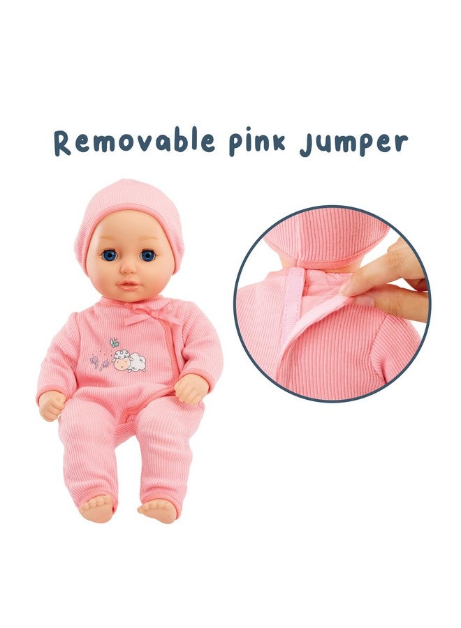 Baby Born My First Baby Doll Annabell - Blue Eyes: Realistic Soft-Bodied Baby Doll for Kids Ages 1 & Up, Eyes Open & Close, Baby Doll with Bottle - Image 5