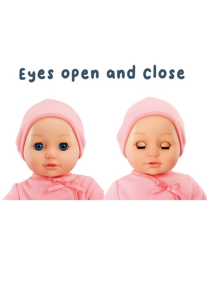 Baby Born My First Baby Doll Annabell - Blue Eyes: Realistic Soft-Bodied Baby Doll for Kids Ages 1 & Up, Eyes Open & Close, Baby Doll with Bottle - Image 3