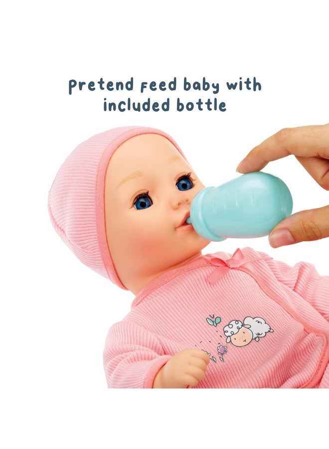 Baby Born My First Baby Doll Annabell - Blue Eyes: Realistic Soft-Bodied Baby Doll for Kids Ages 1 & Up, Eyes Open & Close, Baby Doll with Bottle - Image 4
