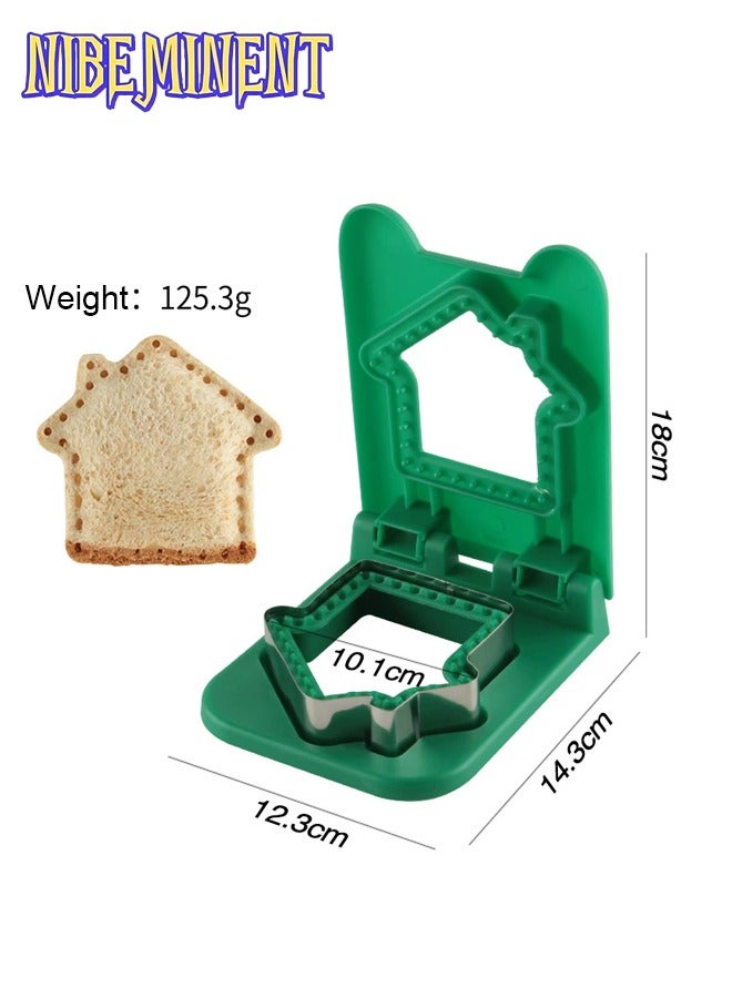 NIBEMINENT Sandwich Cutter Mold Toast Fruit Mold With Hand Protection Baking Tool - Image 1