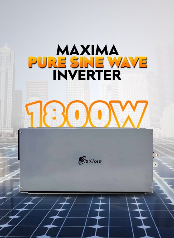 Maxima Pure Sine Wave Power Inverter 1800W 24V | High Efficiency, Low Noise, LCD Display, Dual AC Outlets – Ideal for Home, RV, and Off-Grid Solar Systems - Image 3