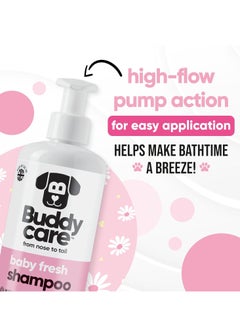Buddy Baby Fresh Dog Shampoo by Buddycare Deep Cleansing Shampoo for Dogs Fresh Scented With Aloe Vera and Pro Vitamin B5 500ml  - Image 2