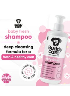 Buddy Baby Fresh Dog Shampoo by Buddycare Deep Cleansing Shampoo for Dogs Fresh Scented With Aloe Vera and Pro Vitamin B5 500ml  - Image 3