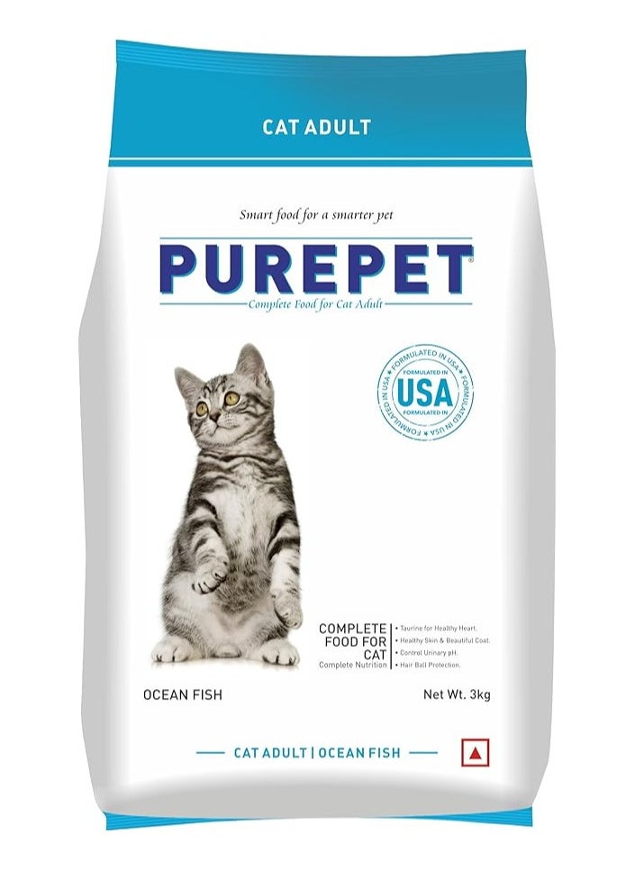 PUREPET PUREPET OCEAN FISH DRY ADULT CAT FOOD  - Image 1