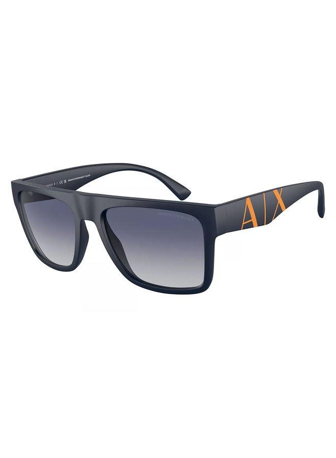 Full Rim Rectangular Sunglasses 0AX4113S 55 81814L