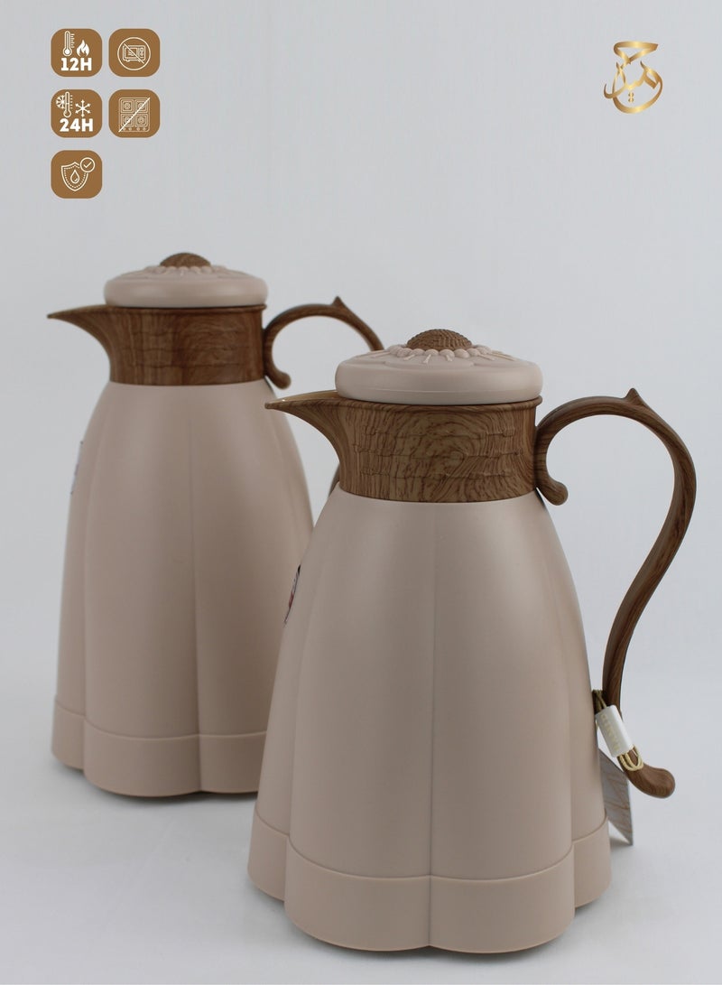 Red Home Vacuum Flask Set 1000ml,600ml SV3202K  - Image 1