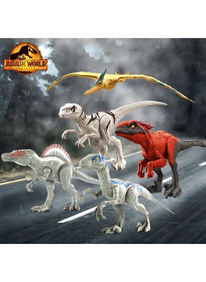 null - Meitai Jurassic World 3 Ruling Movie Same Dinosaur Fire Pirate Dragon Xun Raptor Pterosaurus Model Toy GWT54-Color:Elmunton Long GWT54 - Image 1