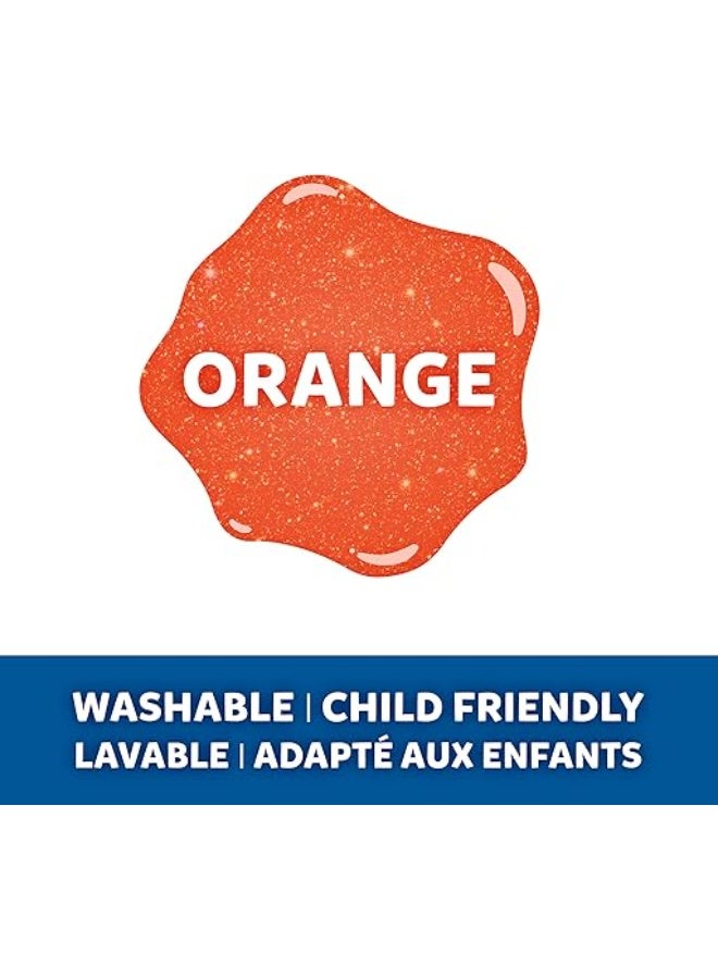 Elmer's 177 ml Glitter Liquid Glue, Orange - Image 2