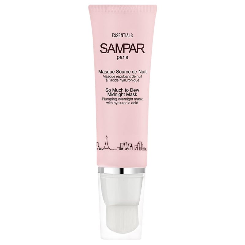 SAMPAR So Much To Dew Midnight Mask  Overnight Replumping Mask with Hyaluronic Acid  Hydrates  Restores Skin  All Skin Types  CrueltyFree Paris Beauty  Rejuvenates  Moisturizes 17 oz