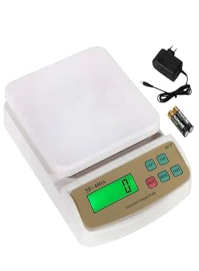 MCP Kitchen Weighing Scale With Tare Function SF 400A with Adaptor 10 kg Digital Multi-Purpose food weight machine