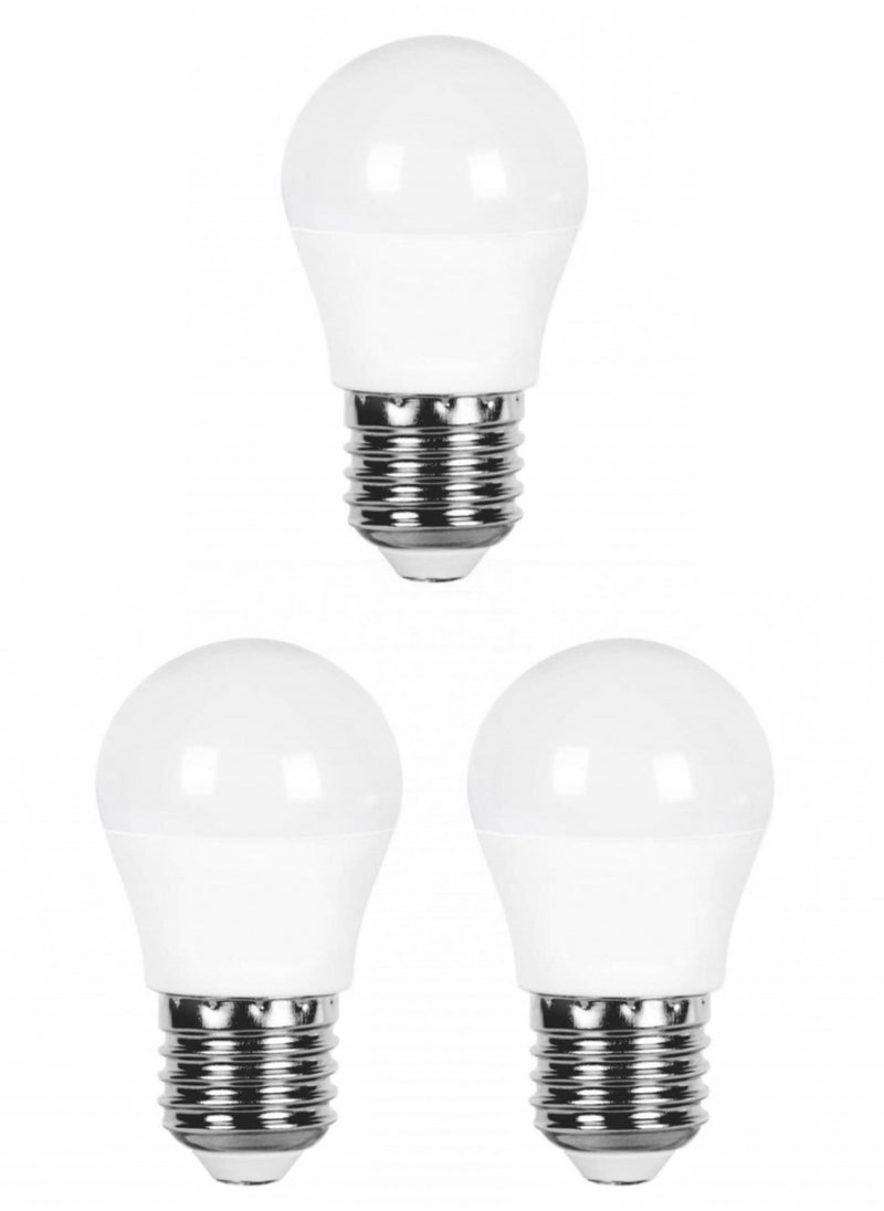 Generic A 3 pcs small 5-watt white LED ball bulb  - Image 1