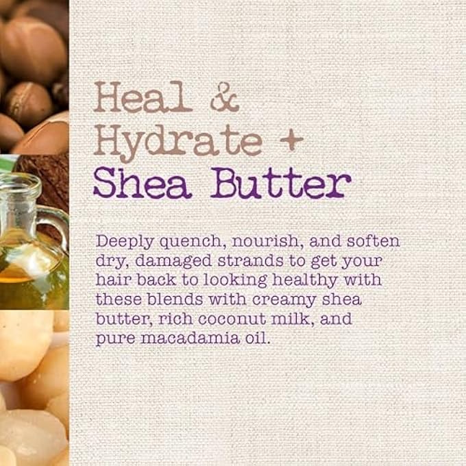 MAUI MOISTURE شامبو وبلسم شيا هيدرات وشفاء + لإصلاح وترطيب الشعر المجعد بإحكام مع زيوت جوز الهند والمكاديميا، نباتي، خالي من السيليكون والبارابين والكبريتات، 13 أونصة سائلة (عبوة) - Image 3