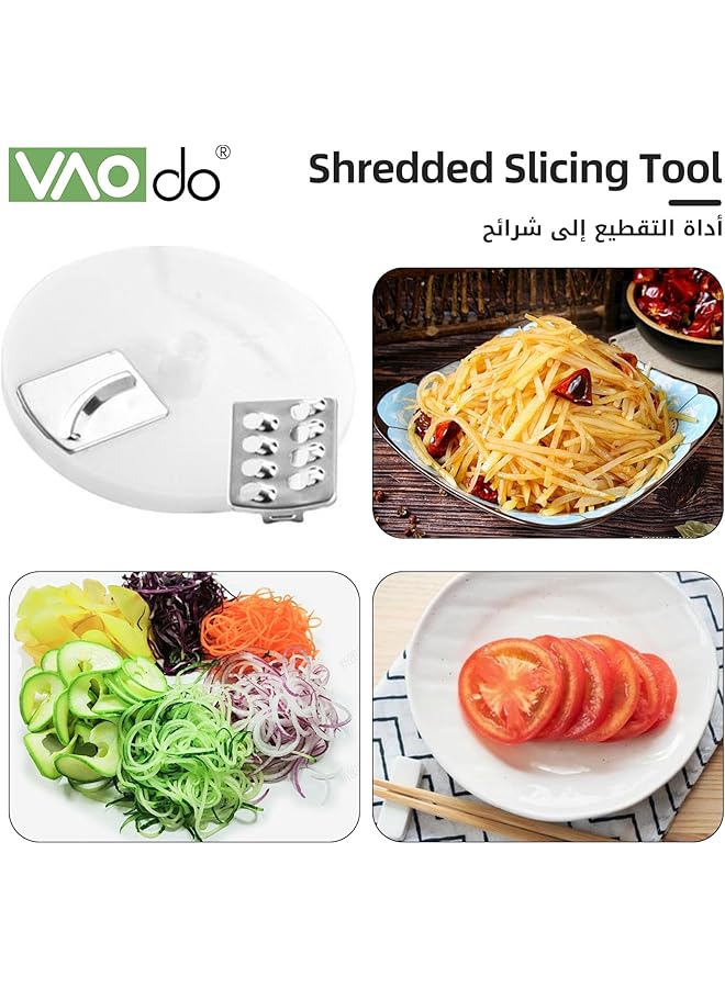 VAOdo 8 In 1 Hand Blender, Electric Stick Blender Set, 700W Anti Splash, Storage Save Space, Scratch Resistant, Ice Crushing, Multi Attachments - Image 4