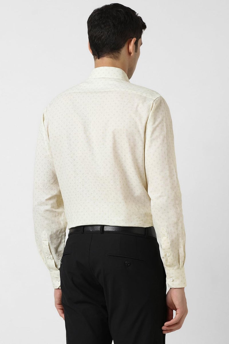 Van Heusen قميص فان هيوزن للرجال بقصة عادية (VHSFFCUB656276_بيج) - Image 3