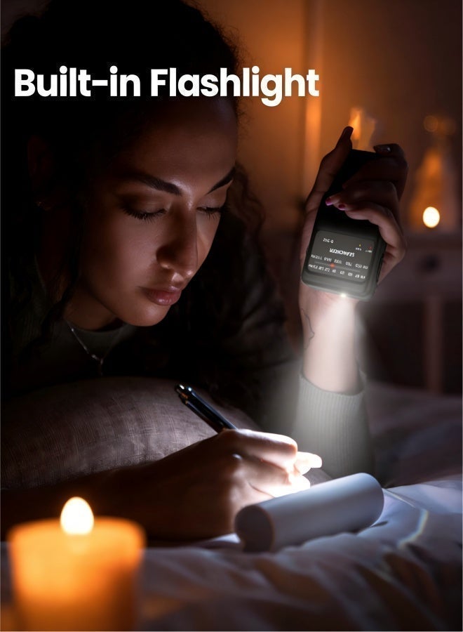 Portable Radio AM FM with Flashlight,Transistor Radios with Loud Speaker, Headphone Jack, AA Battery Operated Radios for Long Range Excellent Reception,Pocket Radio for Indoor/Outdoor or Emergency Use - Image 3