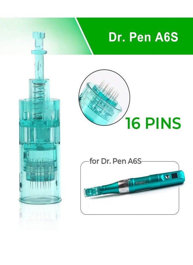 Dr pen Drpen A6s microneedling pen replacement cartridges 10pcs 16pins derma auto pen bayonet slot cartridges  - Image 2