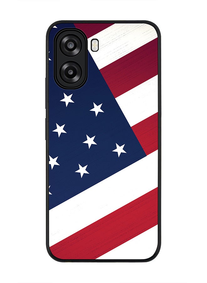 Stylizedd For Oppo A6x 5G / A6x 4G Case,Slim fit Camera Protection, Shockproof Thin Phone cover  - Flag Of US - Image 1