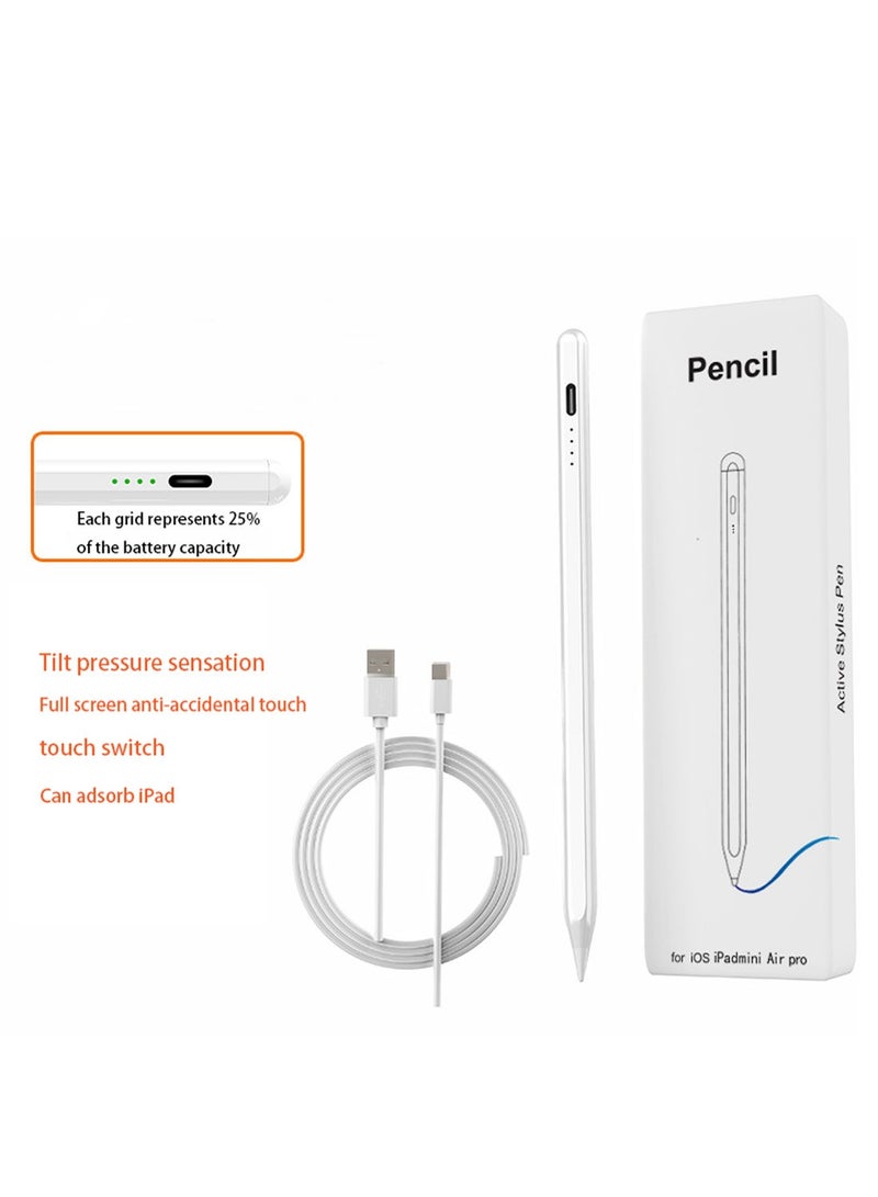 Digital Stylus iPad Pen Pencil Pro, supports fast charging, has power display, suitable for Apple iPad 2018 and later versions
