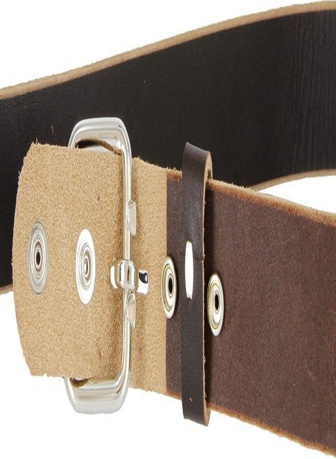 بيلتس.كوم حزام عمل رجالي بني اللون، قطعة واحدة، مصنوع من الجلد الطبيعي المتين، صنع في الولايات المتحدة الأمريكية (بني، 54) - Image 4