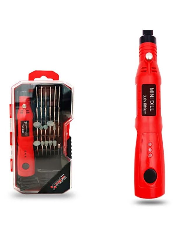 Generic Cordless Mini Electric Drill Power Tools 3.6V RechargeableGrinder Grinding Accessories Set 3Speed Engraving Pen  - Image 1