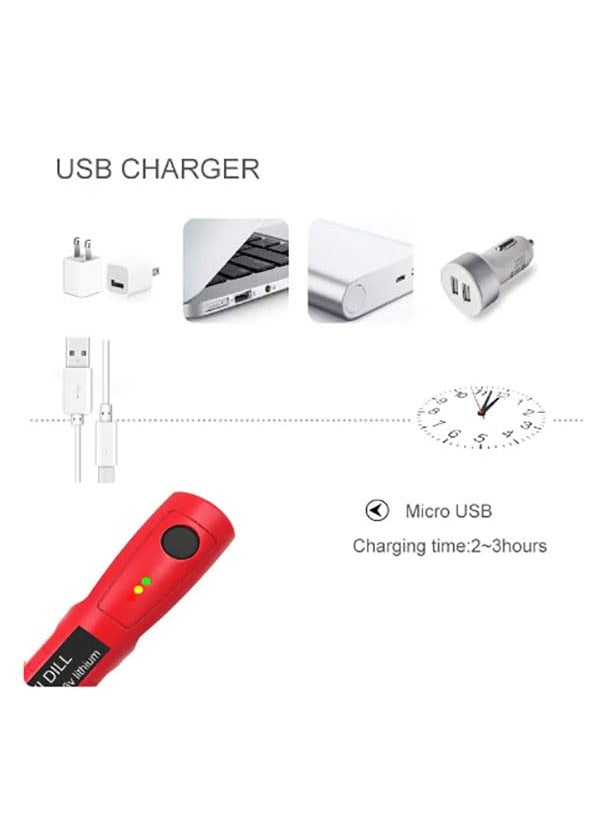 Generic Cordless Mini Electric Drill Power Tools 3.6V RechargeableGrinder Grinding Accessories Set 3Speed Engraving Pen  - Image 4