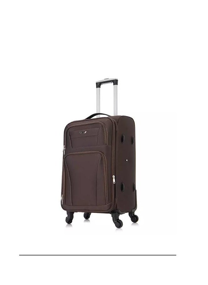Generic - Canvas travel bags with four wheels, size 24in, carrying from 23 to 40 kilograms - Image 1