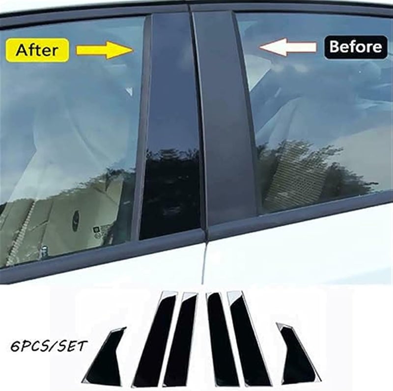 Vuzmode Car Window Pillar Posts Trim Kit for Civic Sedan - Image 2