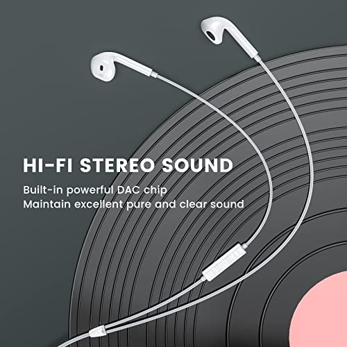 MOSWAG USB C Headphone Wired Earbuds in Ear Headphones with Mic and Volume Control Compatible with iPhone 15/ pro/Pro max iPad Air Samsung Galaxy S23 S22 Pixel 7 6 6a 5 OnePlus 9 - Image 4