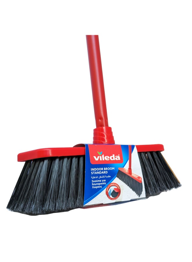Vileda Indoor Broom with 3 Stick, Lightweight & Perfect Corner Cleaning - Image 2