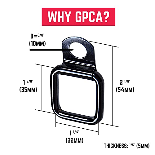 GPCA Tie Down D Ring Set, Easy-to-Install Truck Tie Downs, Compatible with Cargo Cover Mounts, Heavy-Duty Jeep Wrangler Accessories for Pickups, Trailers, Truck, Trailer, Camper, Boat & More, 6 Pack - GPCA - Image 4