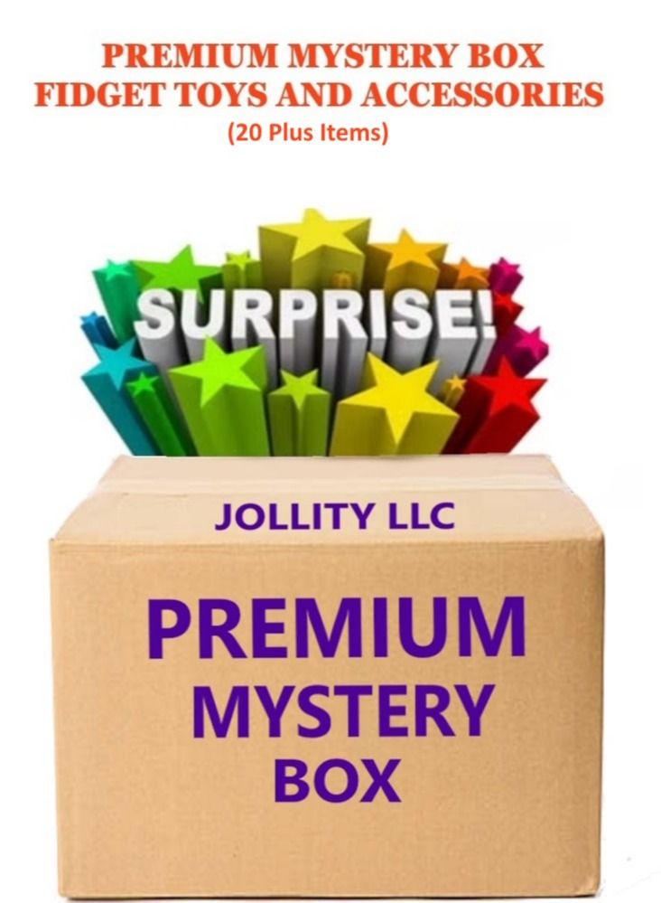 JOLLITY LLC Premium Mystery Box For Fidget Toys and Accessories 20 plus items - Image 1