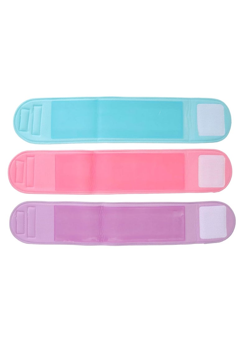 Generic Silicone Neck Wrinkle Pads with Strap  Pack of 3 Reusable Anti Aging Masks  Prevent Wrinkles  Neck Lines Moisturizing Gel Neck Wrap  Cotton Surface Leak Proof Design 