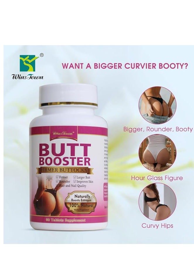 AS SEEN ON TV - Booster Pills, Natural ock Enlargement Capsules, Firming And Plump Hips Enhancement Tablets, ocks Lifting Pills For Women, (1 Bottle) - Image 1