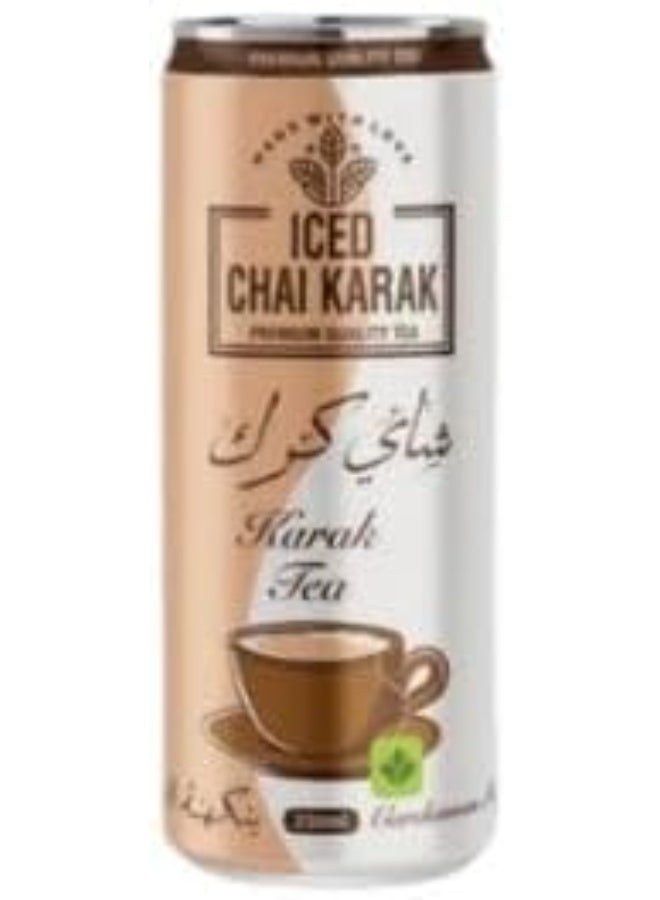 شاي كرك استمتع بالمذاق الغني والمنعش لشاي الكرك المثلج بنكهة الهيل، مشروب بارد جاهز للشرب في أي وقت. يتميز بمزيج أصلي من توابل الكرك ولمسة من الهيل، ليكون مثالياً لأيام الصيف الحارة، التجمعات، أو كشراب يومي منعش.  تحتوي كل عبوة على 3 علب، مما يجعلها مناسبة للمشاركة أو الاستمتاع في المنزل، المكتب، أو أثناء التنقل. نكهة طبيعية، حلاوة خفيفة، ويقدم باردًا لمزيد من الانتعاش. - Image 1