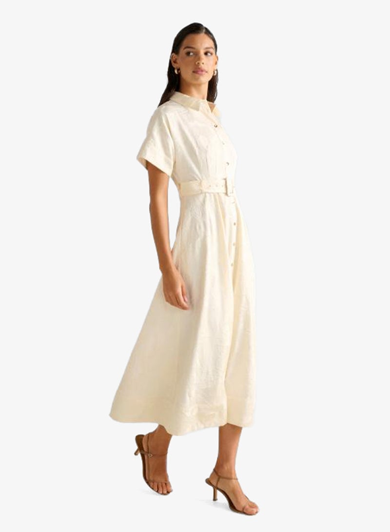 forever new Judith Crinkled Midi Shirt Dress - Image 3