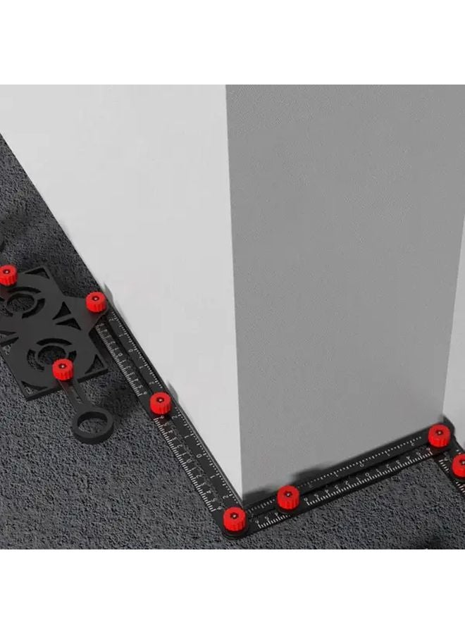 Six Fold Ruler Foldable Aluminum Angle Tool For Measuring Positioning Drilling - Image 5