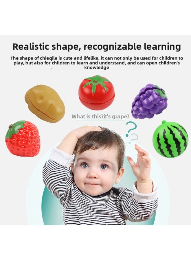 Children's Play House Kitchen Toys Fruits And Vegetables Cut And Enjoy Boys And Girls Cut And Watch Simulation Cooking Early Education Cross-border-Color:Cabbage - Image 3