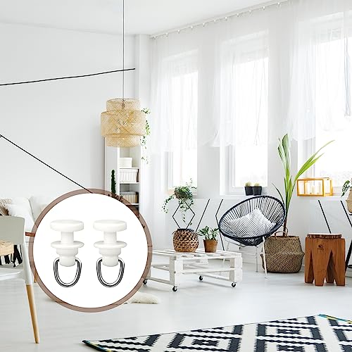 Craftsatin Plastic Curtain Track Hooks Ceiling Sliding Curtain Glider Accessories for Living Bedroom Shower Privacy Rv Garage Divider Track and Hooks(50 Pcs) - Image 4
