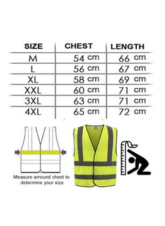 VINSTAR Reflective Safety Vest, High Visibility Breathable Day Night Warning Safety Jacket with Zipper and 360° Protection! (3XL) 10PK  - Image 4