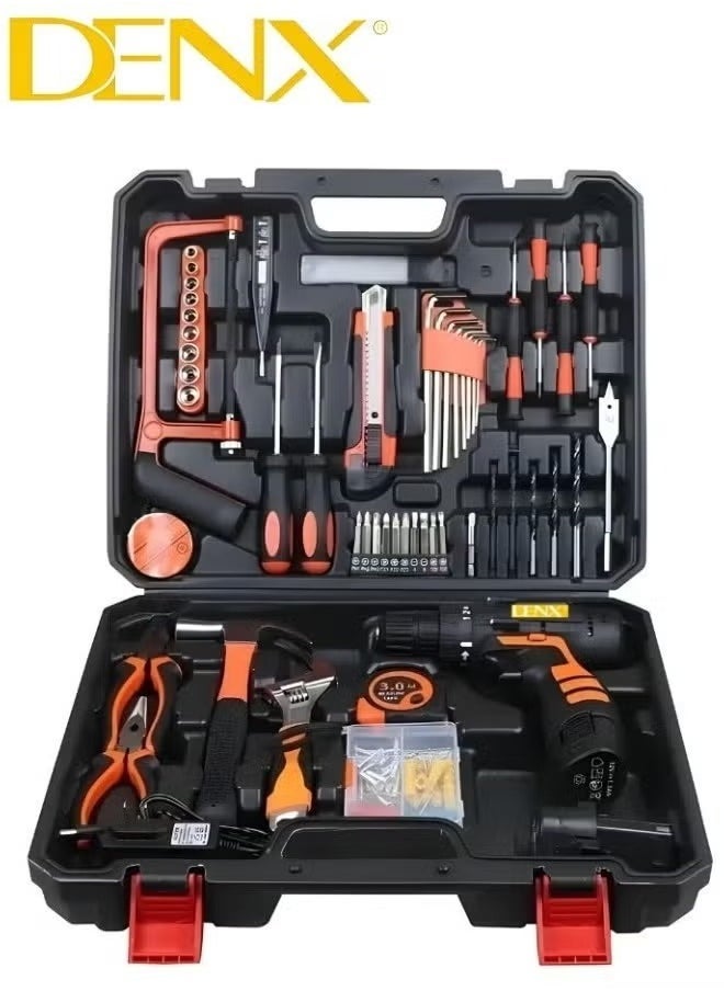 Denx Cordless Drill Set 10Mm | Speed 0 - 800 R/Min | 12V | 1300Mah | Dx1778  - Image 1