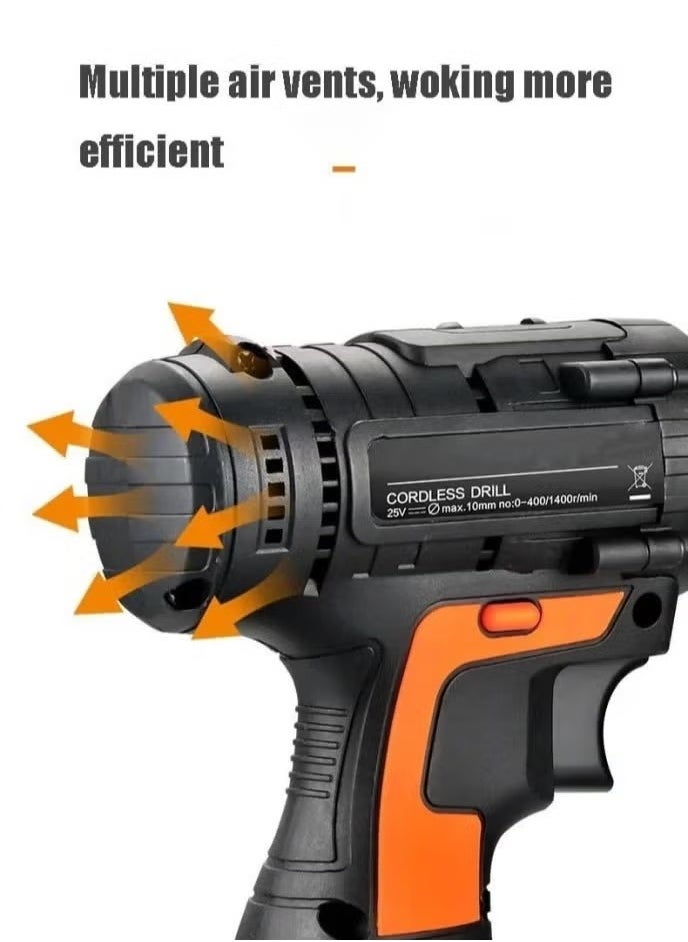 Denx Cordless Drill Set 10Mm | Speed 0 - 800 R/Min | 12V | 1300Mah | Dx1778  - Image 4
