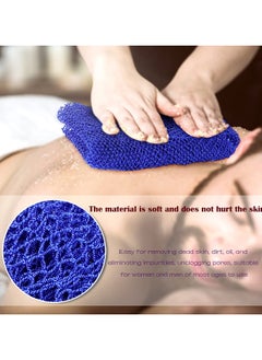 GNAFOTU African Net Sponge, 4 Pcs Exfoliating Premium Nylon Bathing/Wash Net for Daily Back Body Scrub Scrubber Shower Net  - Image 5