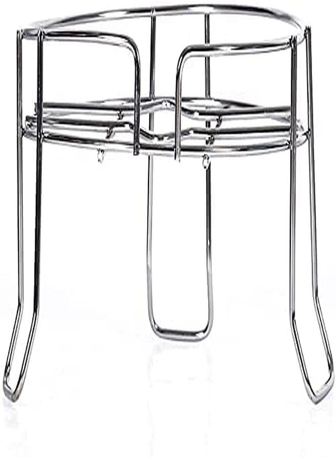 KIDINGTON Fancy 3 Leg Matka Stand Stainless Steel Kitchen Water Pot Matka Stand, Plant Pot Stand (10 x 10 x 5.75 inch) - Image 2