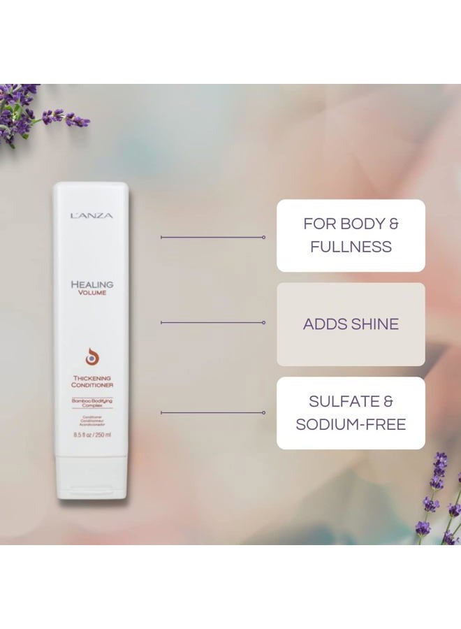 L'anza Healing Volume Thickening Conditioner, Boosts Shine, Volume, and Thickness of Fine Flat Hair, Hair Thickening Conditioner Rich With Bamboo and Keratin, Luxury Hair Care - Image 3