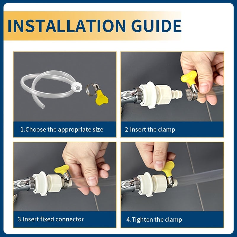 30 Pieces Stainless Steel Hose Clamps Pipe Tool With Handle 3 Sizes - Image 4