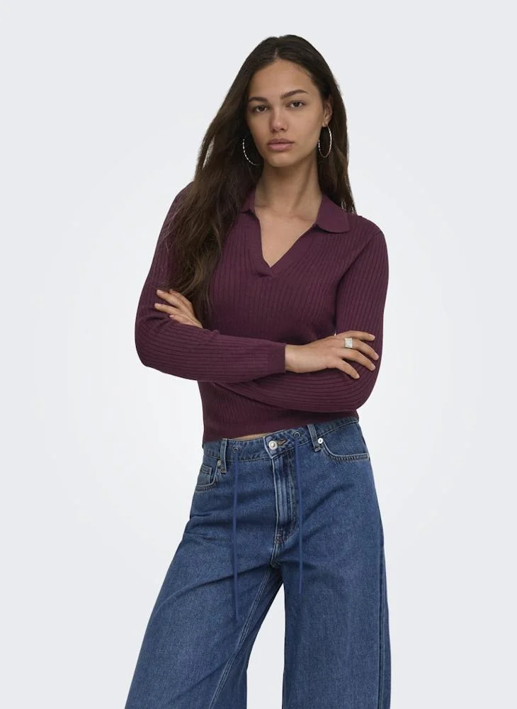 Only Casual Polo Sweater
