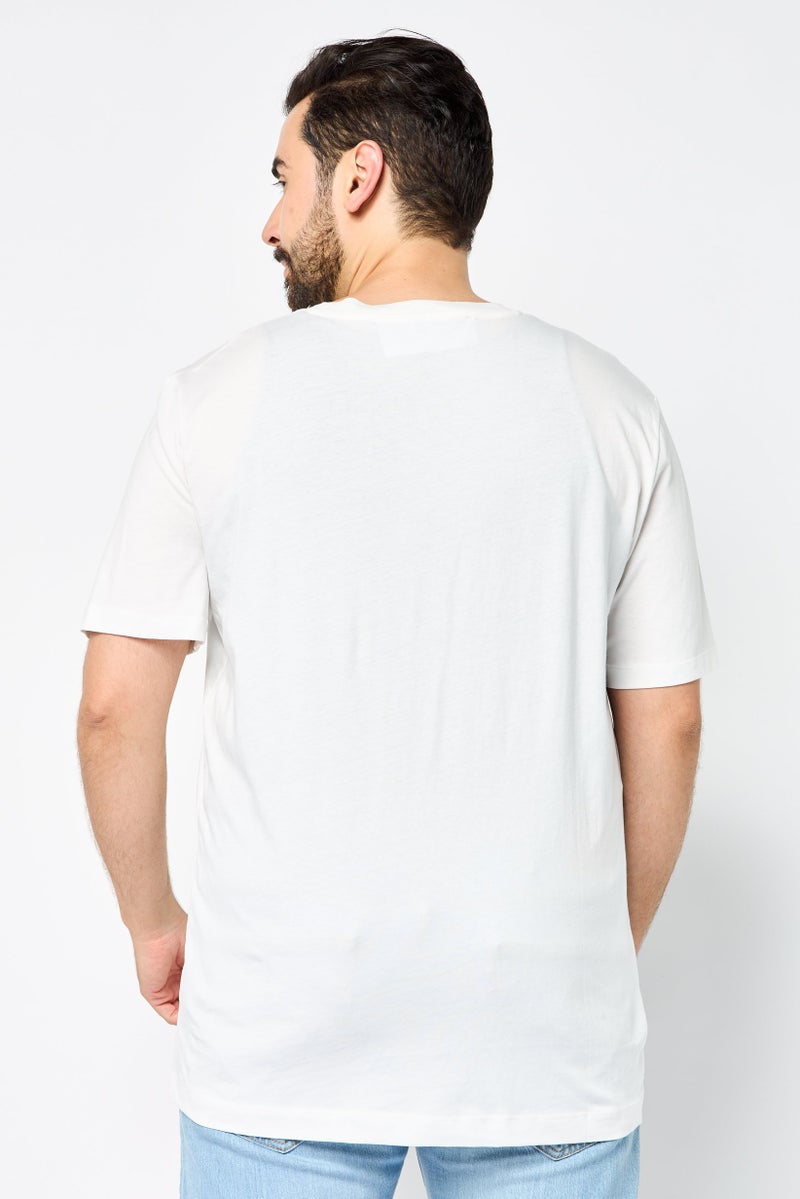 JOHN RICHMOND Men Crew Neck Short Sleeves Graphic Print T-Shirt, White - Image 2