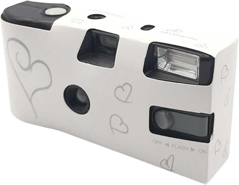 كاميرا فيلم تستخدم لمرة واحدة بحساسية نوستالجية مع فلاش - ٢٧ لقطة - ٣٥ ملم - مناسبة لحفلات الزفاف والمناسبات - Image 2