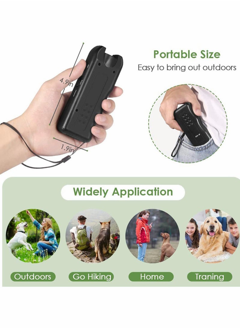 Excefore - Handheld Dog Repellent, 3 in 1 Anti Barking Device, Ultrasonic Dog Bark Deterrents to Stop Dog Barking and Control Dog Barking with Dual Strobe LED Flashlight for Training Dog - Image 1