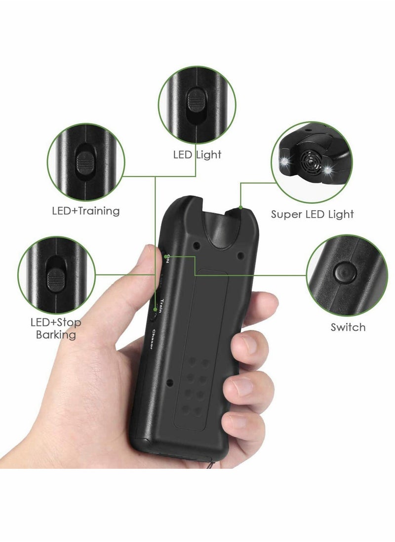 Excefore - Handheld Dog Repellent, 3 in 1 Anti Barking Device, Ultrasonic Dog Bark Deterrents to Stop Dog Barking and Control Dog Barking with Dual Strobe LED Flashlight for Training Dog - Image 1